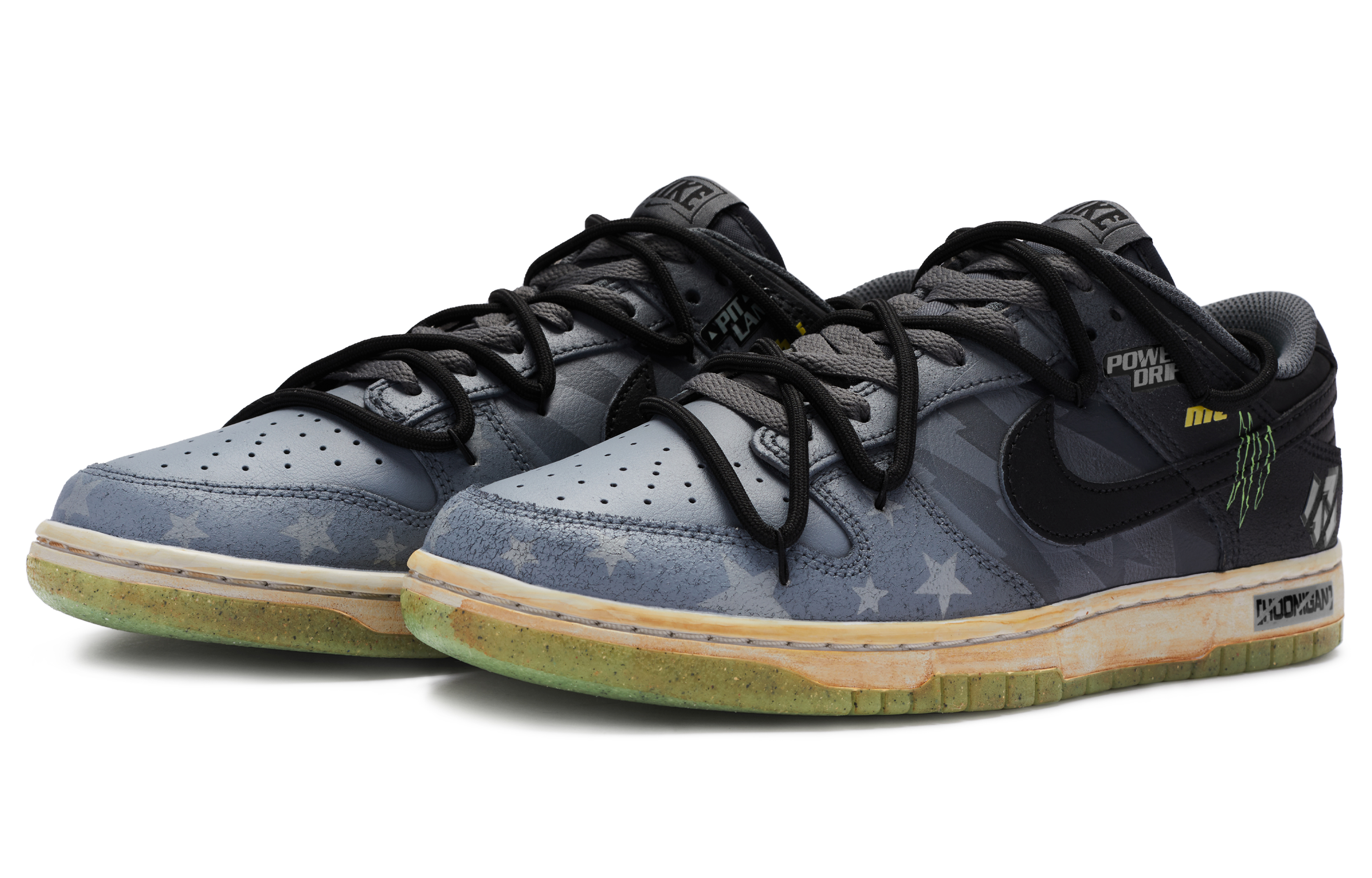 Lookbook [定制鞋] 耐克Dunk Low Premium '胜利之爪' DQ7681-001(TeamR-男款抓痕)