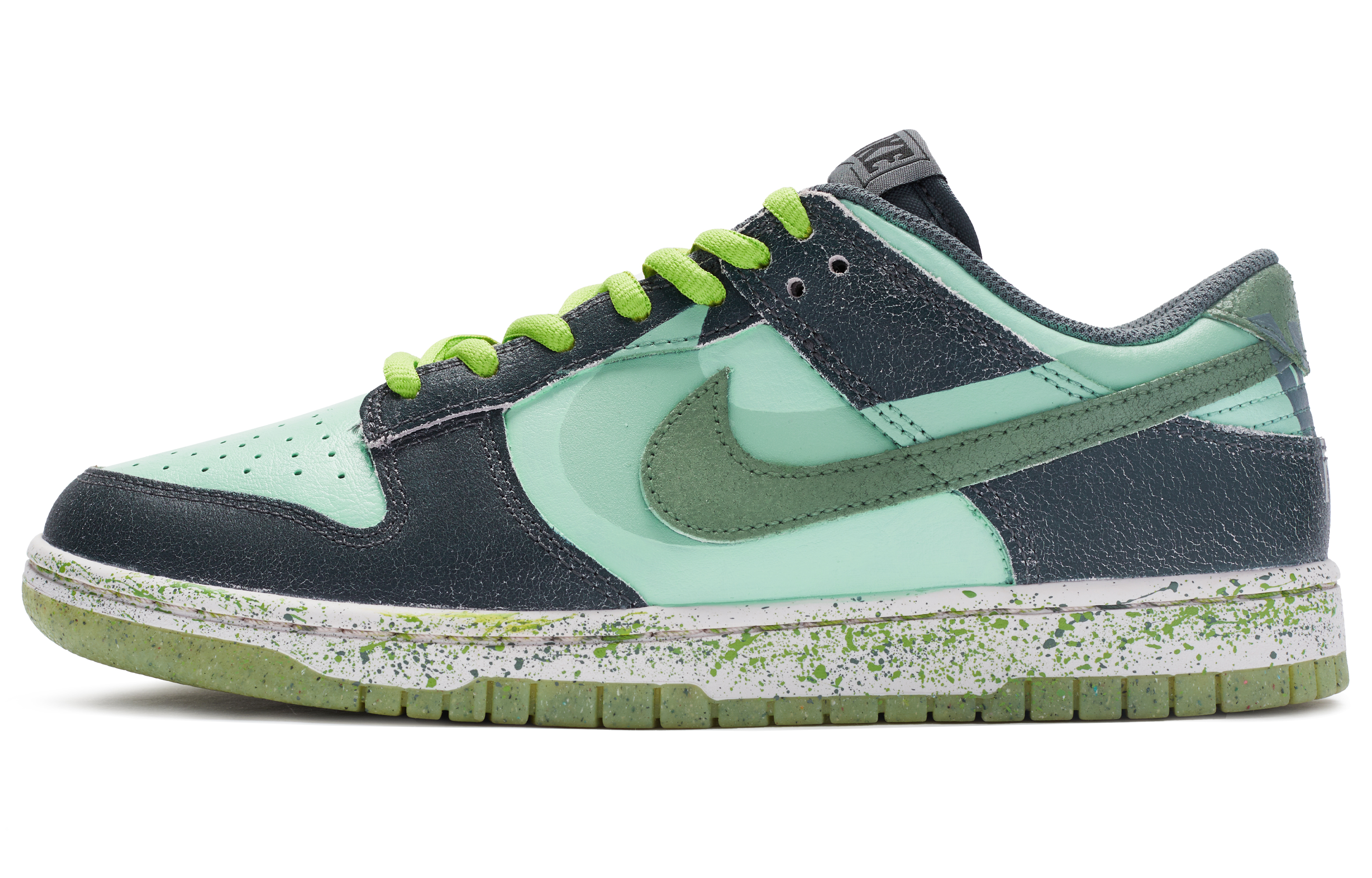 Buy [Kasut Custom] Nike Dunk Low Premium 'Speckled Green Retro' DQ7681-001(TeamR-男款泼墨绿QD)
