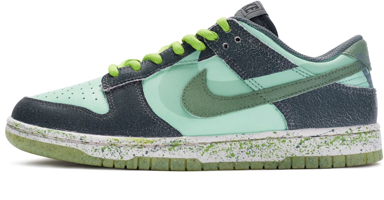 【定製球鞋】Nike Dunk Low PRM 美式復古 潑墨綠 做舊 手繪噴繪 低筒 板鞋 男款 灰綠 Buy 【定製球鞋】Nike Dunk Low PRM 美式復古 潑墨綠 做舊 手繪噴繪 低筒 板鞋 男款 灰綠
