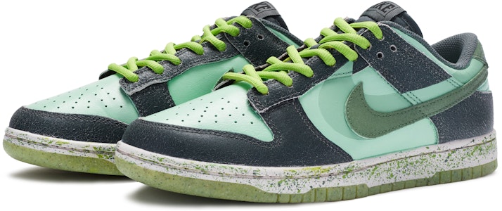 【定製球鞋】Nike Dunk Low PRM 美式復古 潑墨綠 做舊 手繪噴繪 低筒 板鞋 男款 灰綠 Lookbook 【定製球鞋】Nike Dunk Low PRM 美式復古 潑墨綠 做舊 手繪噴繪 低筒 板鞋 男款 灰綠