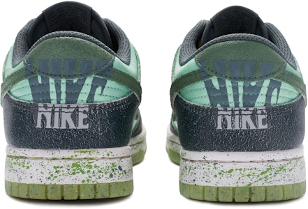 【定製球鞋】Nike Dunk Low PRM 美式復古 潑墨綠 做舊 手繪噴繪 低筒 板鞋 男款 灰綠 Shop 【定製球鞋】Nike Dunk Low PRM 美式復古 潑墨綠 做舊 手繪噴繪 低筒 板鞋 男款 灰綠