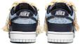 Purchase Nike Dunk Low PRM 定制球鞋 牛仔腰果花做旧丹寧麻繩綁帶低幫板鞋 男款 黑藍