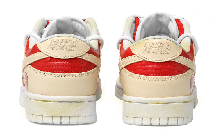 Purchase [Sneaker Kustom] Nike Dunk Low Merah Kuning 'Slam Dunk Tali Deconstructed Vintage' DH9765-100(Team拾玖-女款做旧篮球S-BOX)