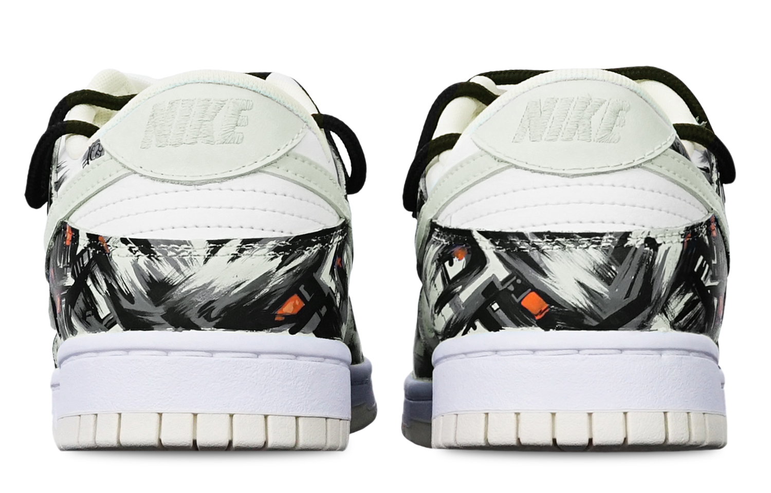 Shop Nike Dunk Low レトロ "AIサイバー落書き" (カスタム) DJ6188-100(TeamT-赛博涂鸦米白黑S-BOX)