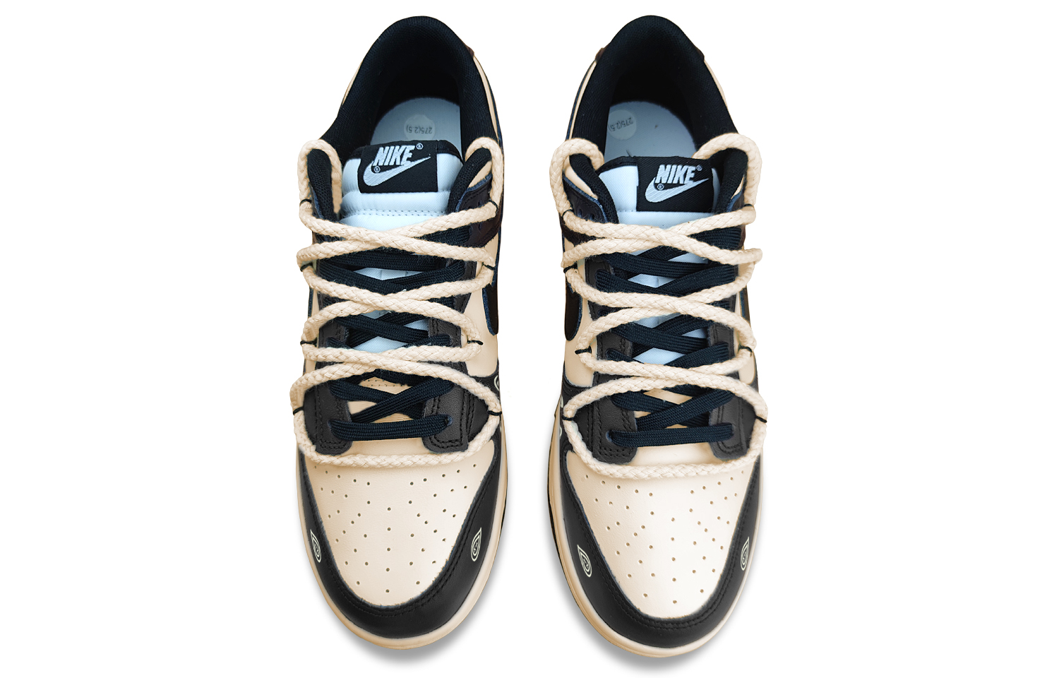 Shop [Nike Sepatu Kustom] Nike Dunk Low Retro 'American Coffee Paisley Brown-Black' DD1391-100(Team50-美式咖啡腰果花)