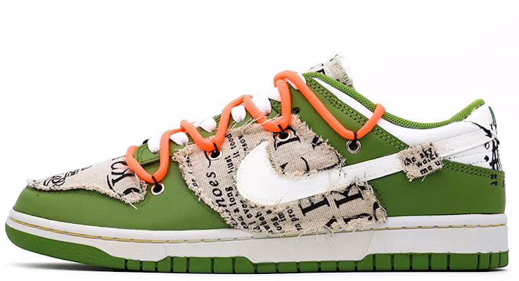 Sepatu Nike Dunk Low Retro 'American Newspaper Graffiti Hijau Putih' DJ6188-300(Team肆-绿色美式报纸缝布M) Buy Sepatu Nike Dunk Low Retro 'American Newspaper Graffiti Hijau Putih' DJ6188-300(Team肆-绿色美式报纸缝布M)