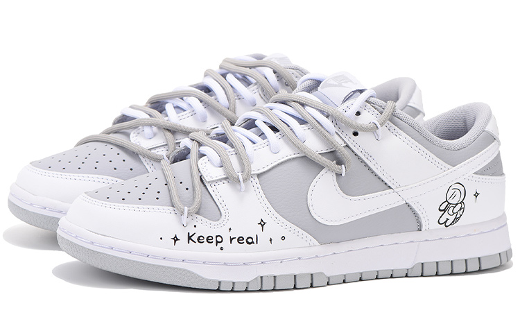 Lookbook [Kasur Kasut] Nike Dunk Low Retro 'Astronaut Deconstructed Kelabu-Putih' DJ6188-003(Team拾伍-男款字母SBOX)