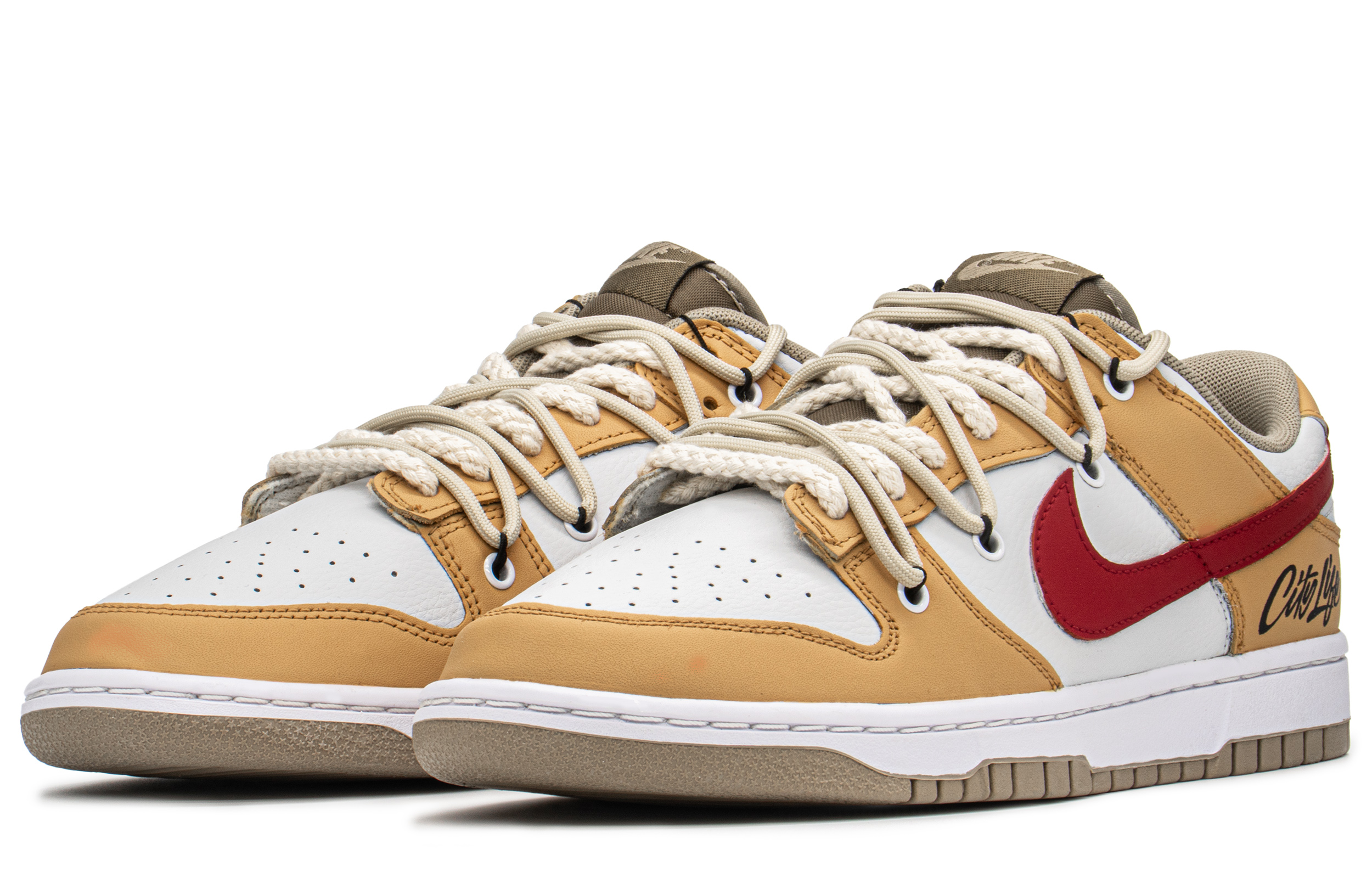 Lookbook [Nike Khusus] Dunk Low Retro 'Astronaut Kuning Putih Merah' DJ6188-200(TeamA-DK宇航员S-BOX)