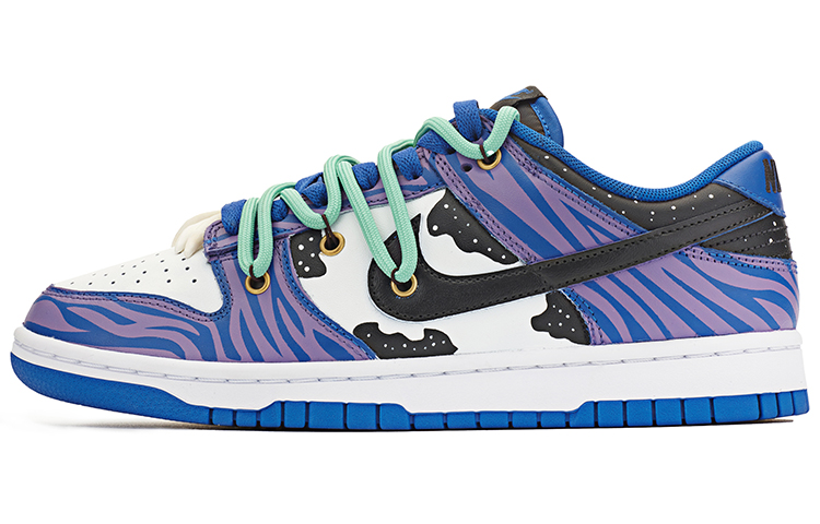 Buy [定制鞋款] 耐克Dunk Low Retro '阿凡达解构' DD1391-001(TeamA-DKL男款阿凡达OW蓝紫)