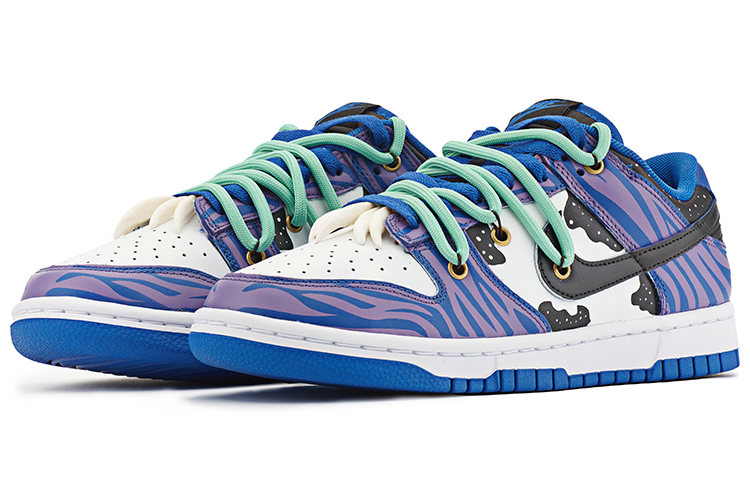 Lookbook [定制鞋款] 耐克Dunk Low Retro '阿凡达解构' DD1391-001(TeamA-DKL男款阿凡达OW蓝紫)