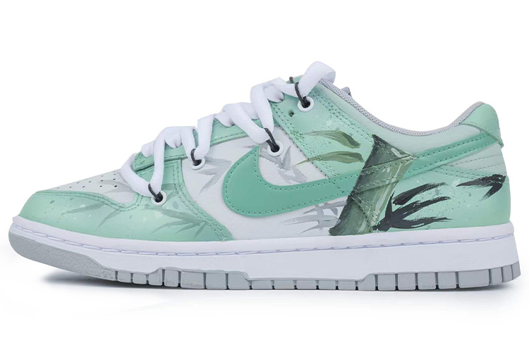 Buy [Zapatillas Personalizadas] Nike Dunk Low Retro 'Bamboo Festival Verde Gris' DJ6188-001(TeamR-男款竹绿灰)