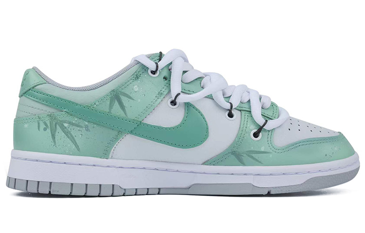 Order [Zapatillas Personalizadas] Nike Dunk Low Retro 'Bamboo Festival Verde Gris' DJ6188-001(TeamR-男款竹绿灰)