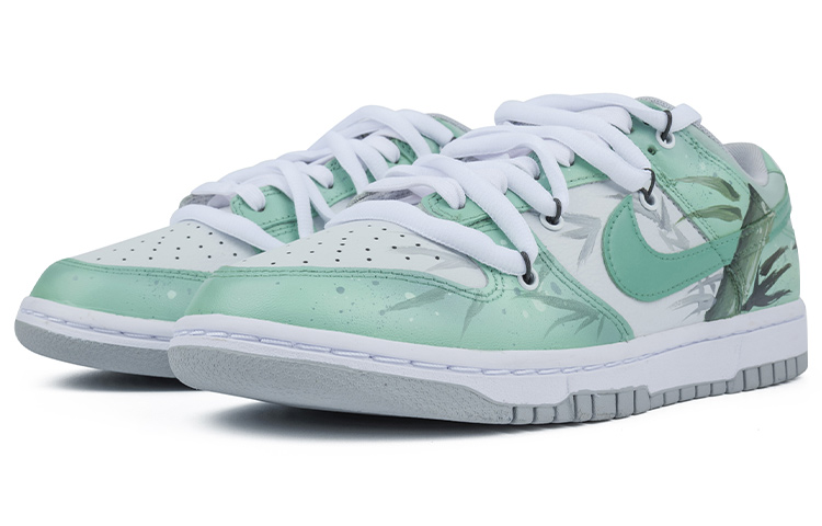Lookbook [Zapatillas Personalizadas] Nike Dunk Low Retro 'Bamboo Festival Verde Gris' DJ6188-001(TeamR-男款竹绿灰)