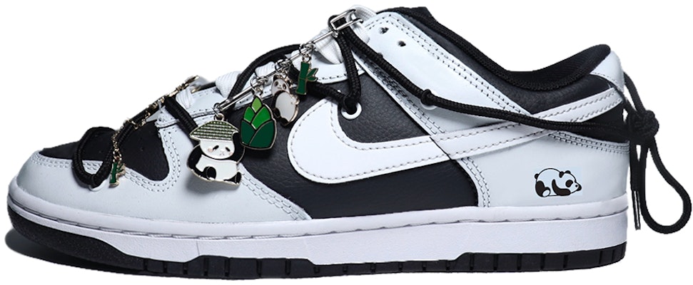【定制球鞋】 Nike Dunk Low Retro 竹林水墨 中國風 星溯未來 熊貓山水 兔年限定 低幫 板鞋 男款 黑白 Buy 【定制球鞋】 Nike Dunk Low Retro 竹林水墨 中國風 星溯未來 熊貓山水 兔年限定 低幫 板鞋 男款 黑白