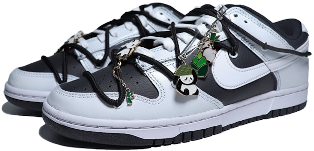 カスタム ダンク ロー レトロ "バンブーインク" (Nikeは不要) DJ6188-002(team25-竹林熊猫) Lookbook カスタム ダンク ロー レトロ "バンブーインク" (Nikeは不要) DJ6188-002(team25-竹林熊猫)