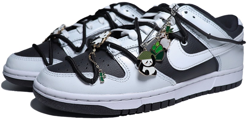 【定制球鞋】 Nike Dunk Low Retro 竹林水墨 中國風 星溯未來 熊貓山水 兔年限定 低幫 板鞋 男款 黑白 Lookbook 【定制球鞋】 Nike Dunk Low Retro 竹林水墨 中國風 星溯未來 熊貓山水 兔年限定 低幫 板鞋 男款 黑白