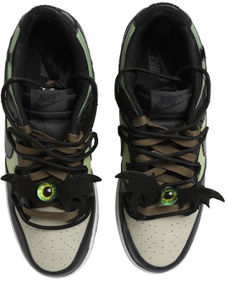 【定制球鞋】Nike Dunk Low Retro 蝙蝠 暗黑 眼睛 樹枝 城堡 解構風 低幫 板鞋 男款 黑綠 Purchase 【定制球鞋】Nike Dunk Low Retro 蝙蝠 暗黑 眼睛 樹枝 城堡 解構風 低幫 板鞋 男款 黑綠