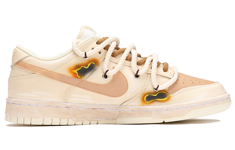 Order [Sneakers Custom] Nike Dunk Low Retro 'Beige Brown' DJ6188-100(TeamThree-男款灼烧米棕)