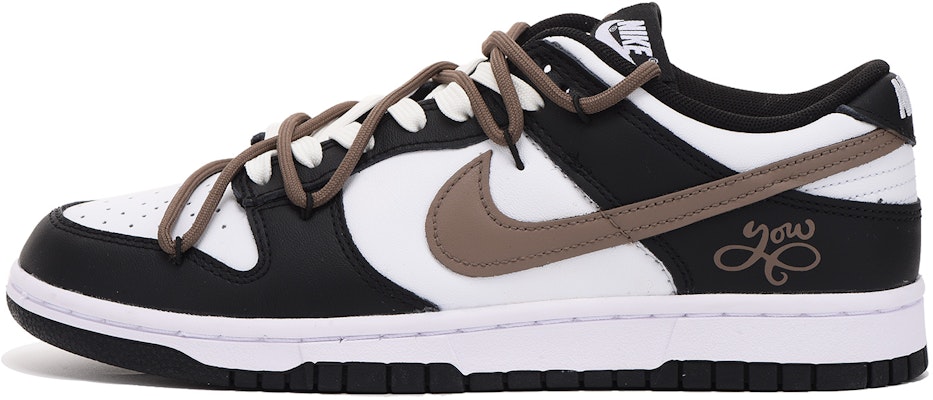 【定制球鞋】Nike Dunk Low Retro 字母 解構 高街 低筒 板鞋 男款 黑棕 Order 【定制球鞋】Nike Dunk Low Retro 字母 解構 高街 低筒 板鞋 男款 黑棕