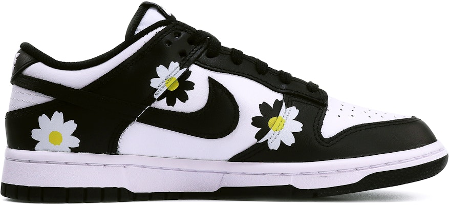 【定制球鞋】 Nike Dunk Low Retro "黑色" 小雏菊 熊貓 塗鴉 ins風 簡約 清新 高街 低筒 板鞋 男款 黑白 Lookbook 【定制球鞋】 Nike Dunk Low Retro "黑色" 小雏菊 熊貓 塗鴉 ins風 簡約 清新 高街 低筒 板鞋 男款 黑白