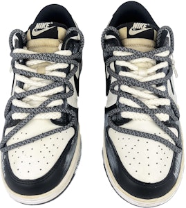 【定製球鞋】Nike Dunk Low Retro Black 順心 麻繩十字 架哥特風 做舊 低筒 板鞋 男款 黑白灰 Purchase 【定製球鞋】Nike Dunk Low Retro Black 順心 麻繩十字 架哥特風 做舊 低筒 板鞋 男款 黑白灰