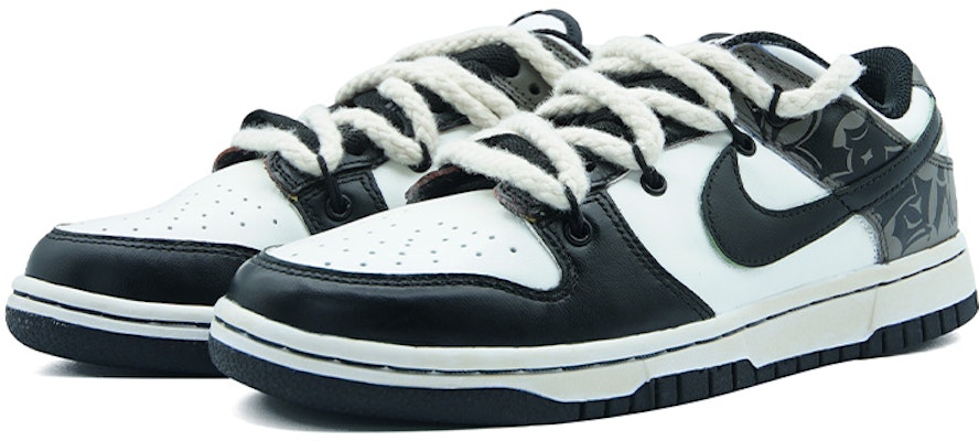 나이키 덩크 로우 레트로 '블랙 그래피티' (커스텀) DD1391-100(Team6-西海岸涂鸦S-BOX) Lookbook 나이키 덩크 로우 레트로 '블랙 그래피티' (커스텀) DD1391-100(Team6-西海岸涂鸦S-BOX)