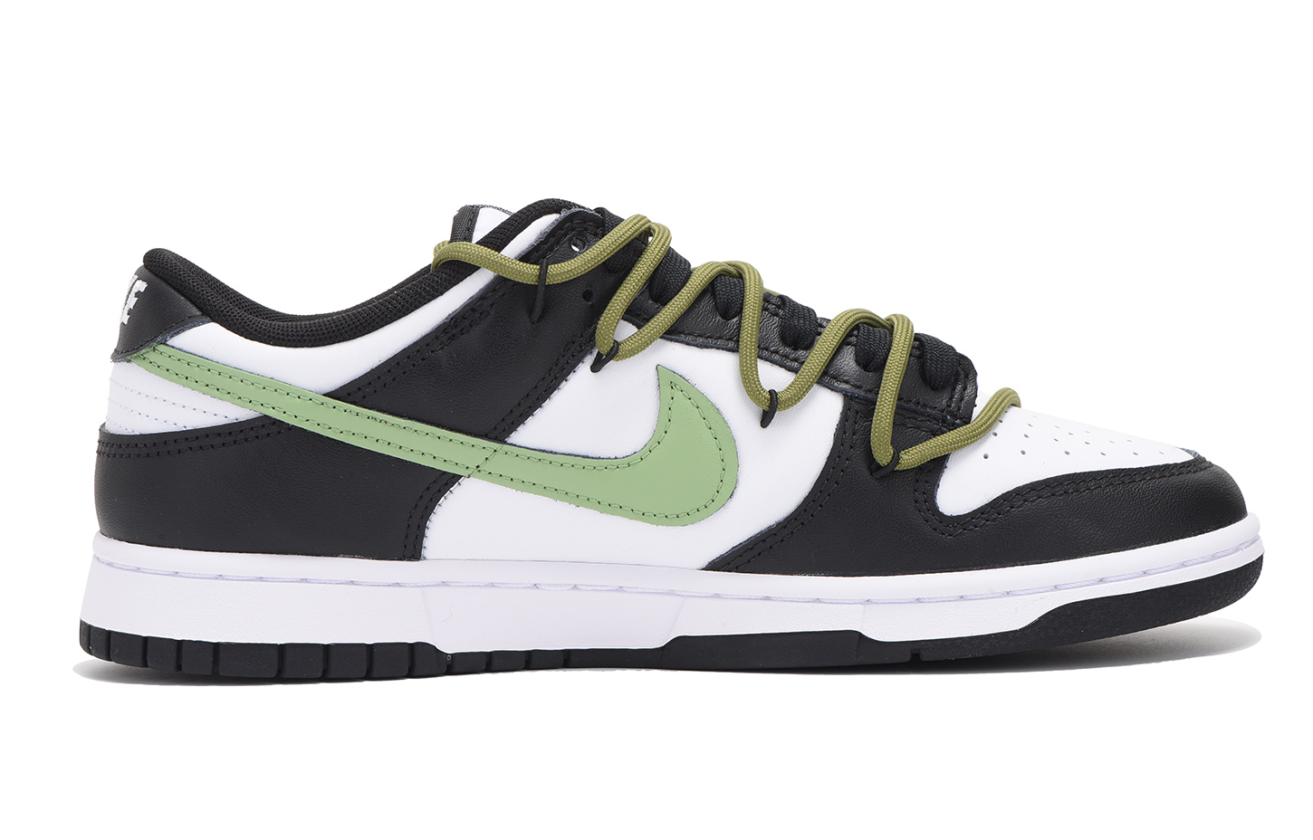 Order [Kasut Custom] Nike Dunk Low Retro 'Hitam Hijau Avokado' DD1391-100(Team拾伍-男款牛油果)