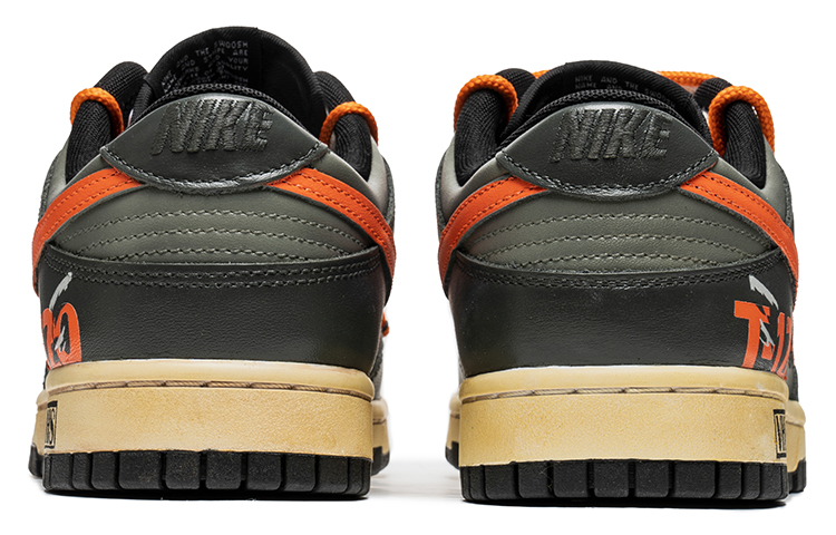 Shop [Zapatillas Personalizadas] Nike Dunk Low Retro 'Negro Verde Naranja' DD1391-100(TeamB-男款机能黑绿)