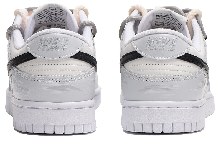 Shop 나이키 덩크 로우 레트로 '블랙 그레이 그래피티' (커스텀) DJ6188-101(Team拾伍-纸飞机黑灰S-BOX)