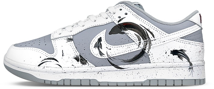 custom-shoes-nike-dunk-low-retro-black-grey-ink-splash