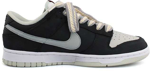 【客製化球鞋】 Nike Dunk Low Retro "格紋" 防滑 影子 麻繩鞋帶 復古 低筒 滑板鞋 男款 黑灰色 Order 【客製化球鞋】 Nike Dunk Low Retro "格紋" 防滑 影子 麻繩鞋帶 復古 低筒 滑板鞋 男款 黑灰色