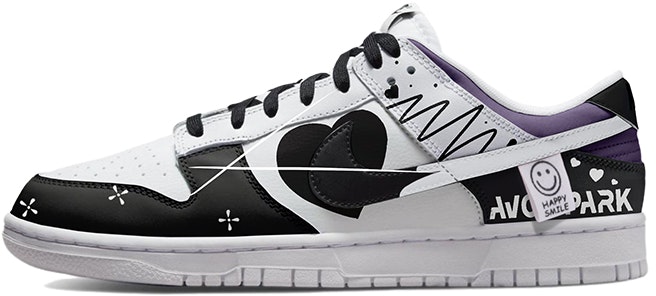 custom-shoes-nike-dunk-low-retro-black-heart