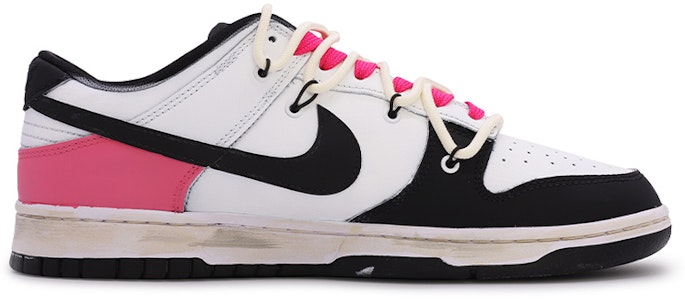 【定制球鞋】 Nike Dunk Low Retro 黑粉款 高街風 解構 復古 四葉草 情侶 特殊鞋盒 低筒 板鞋 男款 黑粉白 Order 【定制球鞋】 Nike Dunk Low Retro 黑粉款 高街風 解構 復古 四葉草 情侶 特殊鞋盒 低筒 板鞋 男款 黑粉白