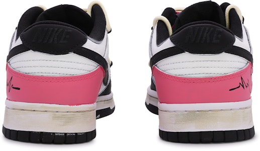 【定制球鞋】 Nike Dunk Low Retro 黑粉款 高街風 解構 復古 四葉草 情侶 特殊鞋盒 低筒 板鞋 男款 黑粉白 Shop 【定制球鞋】 Nike Dunk Low Retro 黑粉款 高街風 解構 復古 四葉草 情侶 特殊鞋盒 低筒 板鞋 男款 黑粉白