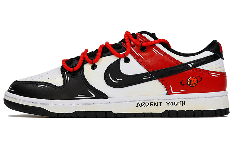 Buy カスタム ダンク ロー "黒赤 デコン ダブルレース" DD1391-100(TeamThree-男女同款热血青春)