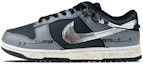 Buy 【定制鞋】耐克Dunk Low复古款“黑银链” DJ6188-002(Team叁-男款机能黑银贴布链条)