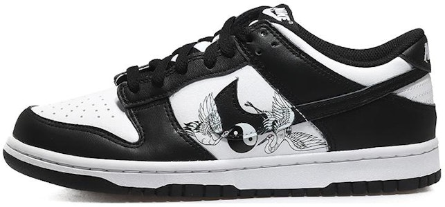 나이키 덩크 로우 레트로 '흑백 태극 학' (Nike Dunk Low Retro 'Black Tai Chi Crane') DD1391-100(Team10-男款太极仙鹤QD) Buy 나이키 덩크 로우 레트로 '흑백 태극 학' (Nike Dunk Low Retro 'Black Tai Chi Crane') DD1391-100(Team10-男款太极仙鹤QD)