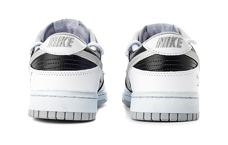Shop 나이키 덩크 로우 레트로 '블랙 화이트 베리 디컨스트럭티드' (커스텀) DJ6188-003(TeamI-男款工业风解构做旧黑白)