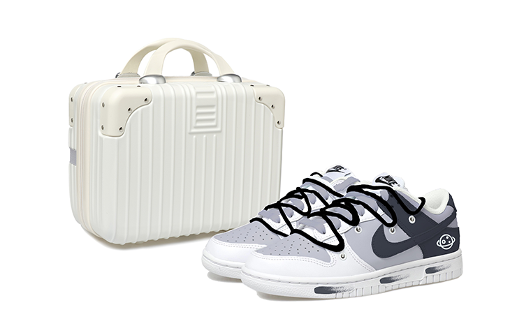 Buy [Sneakers Kustom] Nike Dunk Low Retro 'Hitam Putih Abu Deconstructed' DJ6188-101(Team拾玖-做旧星球男)