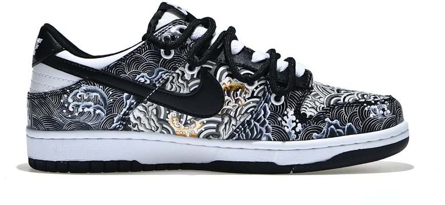 【定制球鞋】Nike Dunk Low Retro 千山萬水 塗鴉手繪 低幫 板鞋 男款 黑白 Order 【定制球鞋】Nike Dunk Low Retro 千山萬水 塗鴉手繪 低幫 板鞋 男款 黑白