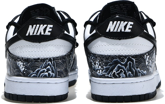 【定制球鞋】Nike Dunk Low Retro 千山萬水 塗鴉手繪 低幫 板鞋 男款 黑白 Purchase 【定制球鞋】Nike Dunk Low Retro 千山萬水 塗鴉手繪 低幫 板鞋 男款 黑白