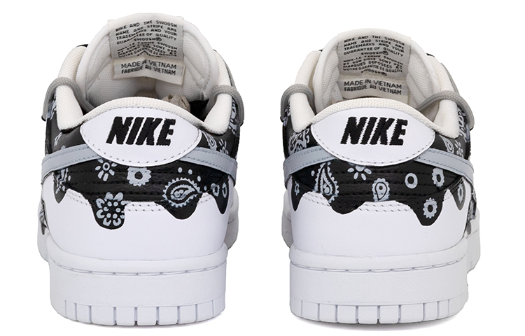 Shop 【定制鞋】耐克Dunk Low经典款“黑白佩斯利涂鸦” DJ6188-101(Team肆-渗透腰果花鸦手绘男款)