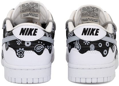 나이키 덩크 로우 레트로 '블랙 화이트 페이즐리 그래피티' DJ6188-101(Team肆-渗透腰果花鸦手绘男款) Shop 나이키 덩크 로우 레트로 '블랙 화이트 페이즐리 그래피티' DJ6188-101(Team肆-渗透腰果花鸦手绘男款)