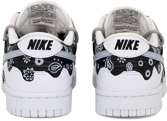 【定制鞋】耐克Dunk Low经典款“黑白佩斯利涂鸦” DJ6188-101(Team肆-渗透腰果花鸦手绘男款) Shop 【定制鞋】耐克Dunk Low经典款“黑白佩斯利涂鸦” DJ6188-101(Team肆-渗透腰果花鸦手绘男款)