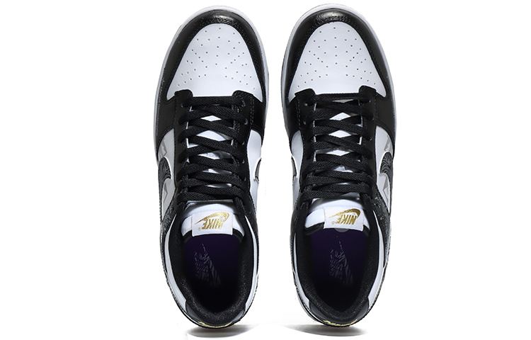 Shop [Kasut Custom] Nike Dunk Low Retro 'Hitam Putih Panda' DR9511-100(Team10-北峰雪山QD)