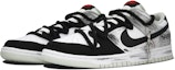Lookbook 나이키 덩크 로우 레트로 '블랙 화이트 플래드' (커스텀) DV0827-100(Team28-男款局限)