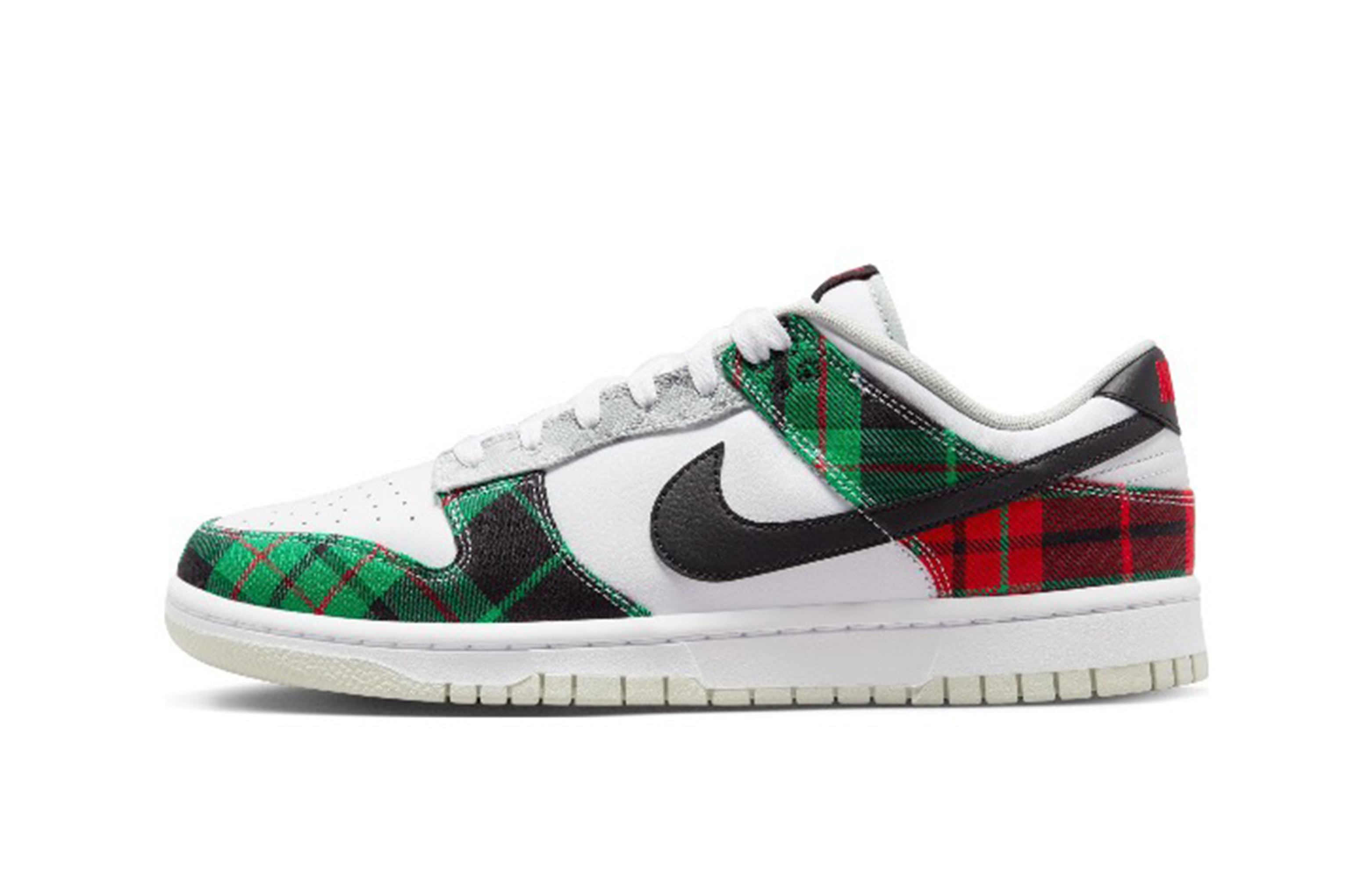 Details for [Zapatos Personalizados] Nike Dunk Low Retro 'Blanco y Negro a Cuadros' DV0827-100(Team11-水洗腰果花男款黑白)