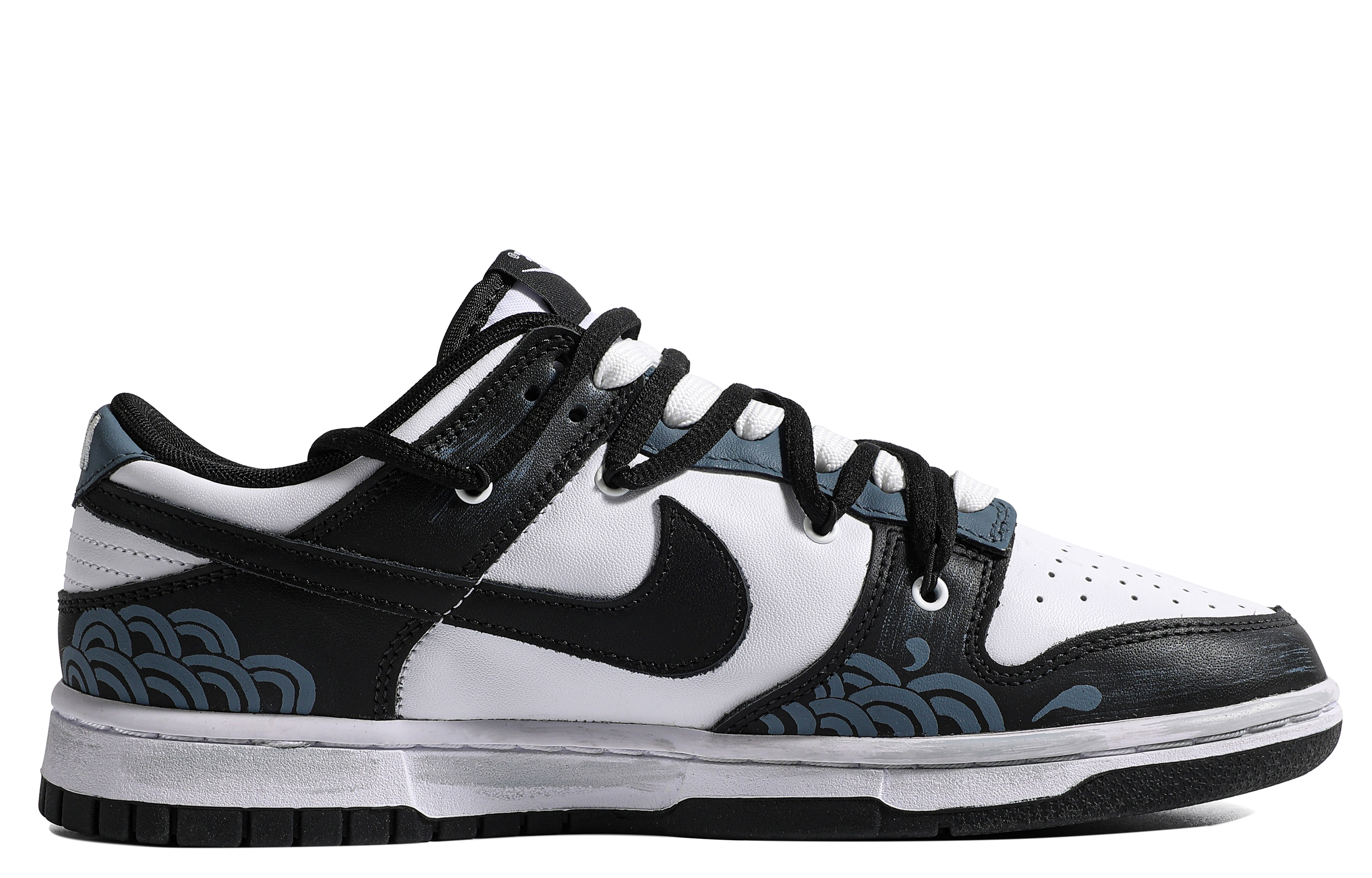 Order Zapatillas Nike Dunk Low Retro 'Azul Negro Ola Marina' DD1391-100(TeamM-男款千里沧溟S-BOX)