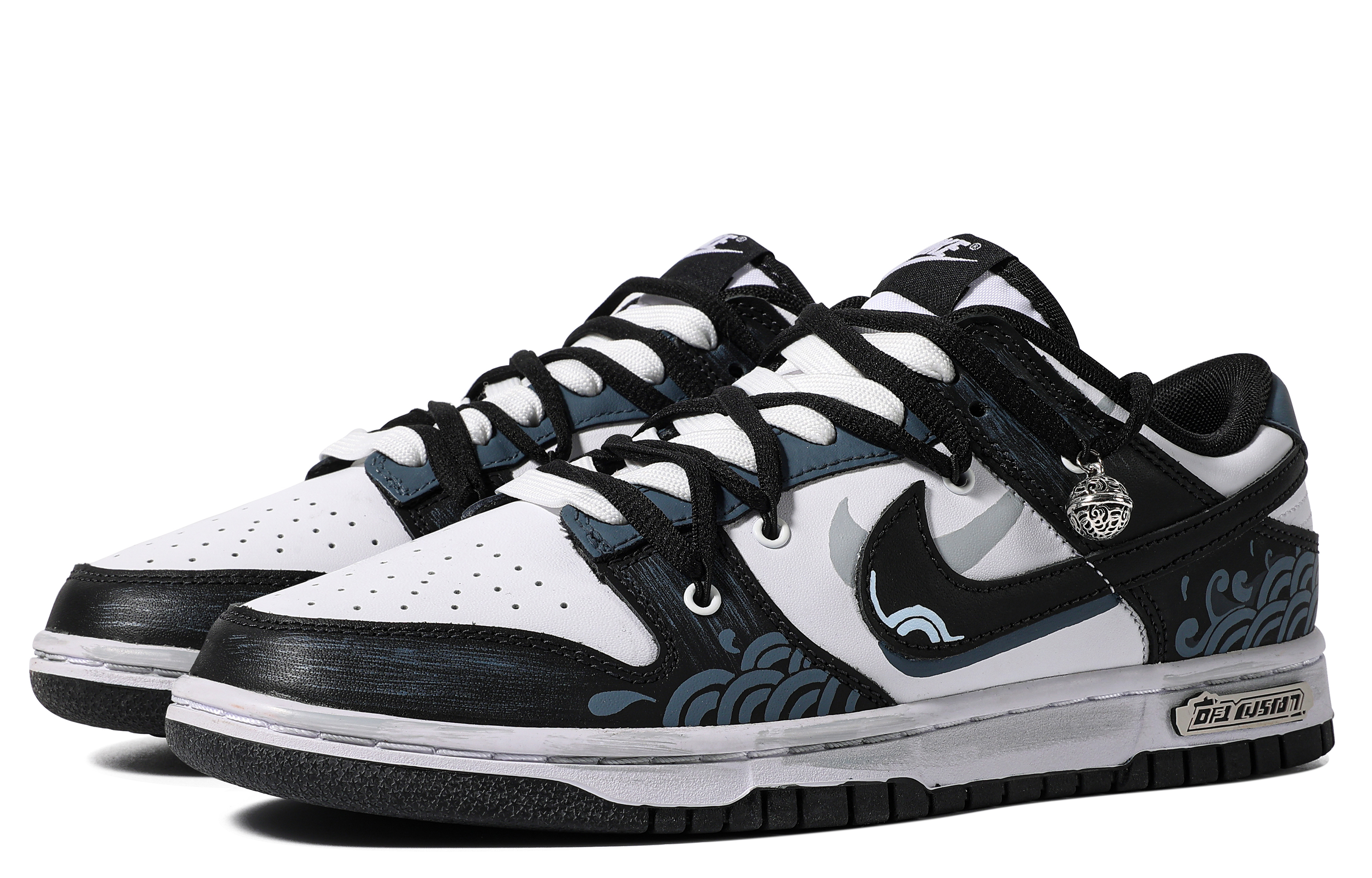 Lookbook Zapatillas Nike Dunk Low Retro 'Azul Negro Ola Marina' DD1391-100(TeamM-男款千里沧溟S-BOX)
