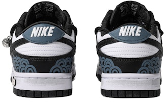 【定製球鞋】 Nike Dunk Low Retro 特殊鞋盒 千里滄溟 海波紋 簡約 低幫 板鞋 男款 藍黑 Shop 【定製球鞋】 Nike Dunk Low Retro 特殊鞋盒 千里滄溟 海波紋 簡約 低幫 板鞋 男款 藍黑